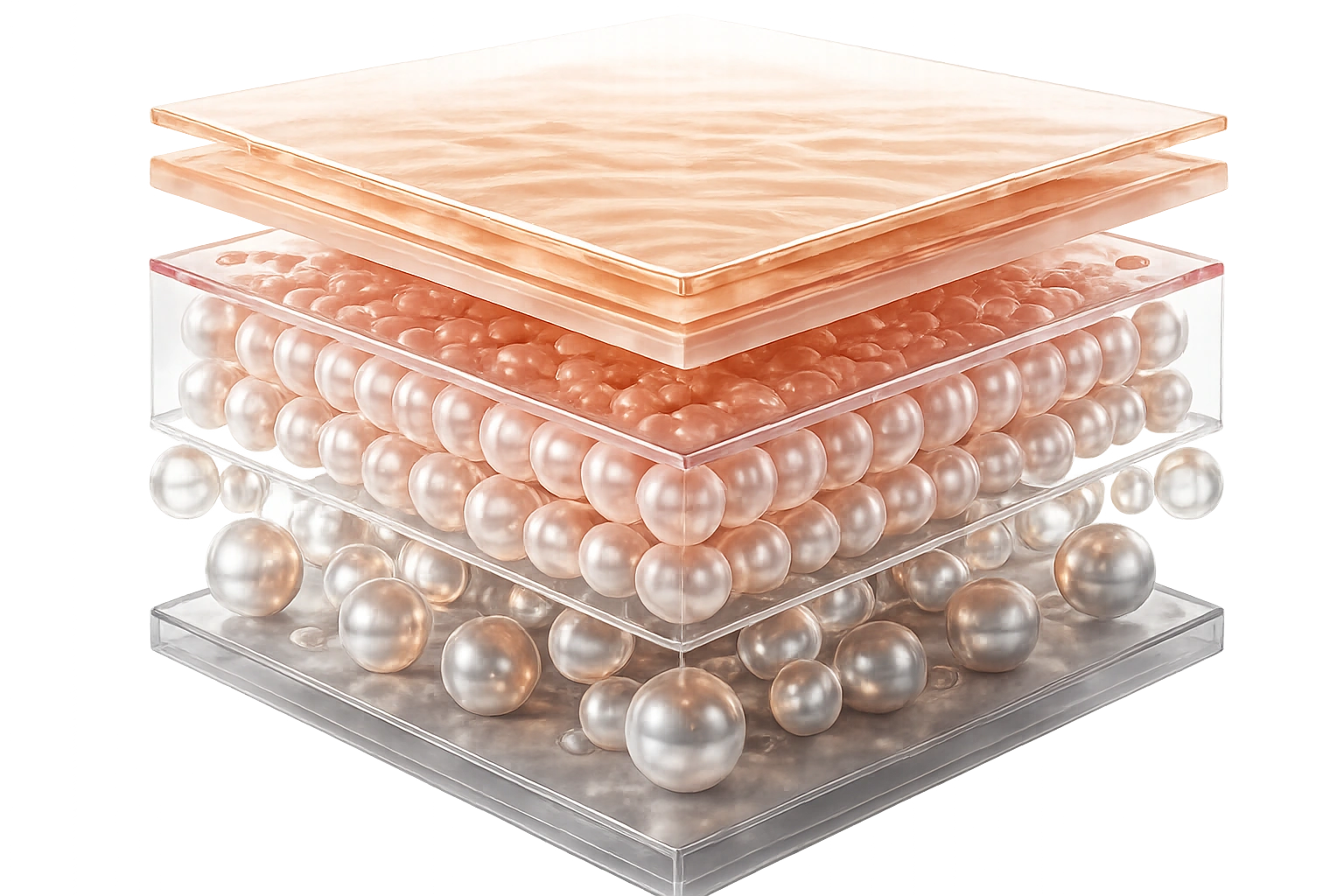 Skin layers transparent